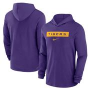 LSU Nike Dri-Fit Lightweight Hoodie Top